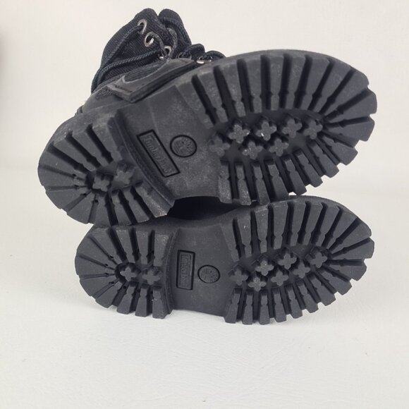 Timberland Roll Top Impermeable TODDLER Boots Waterproof Black Size 6C - Picture 8 of 9